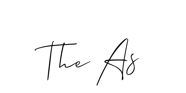 The best way (Allison_Script) to make a short signature is to pick only two or three words in your name. The name The As include a total of six letters. For converting this name. The As signature style 2 images and pictures png