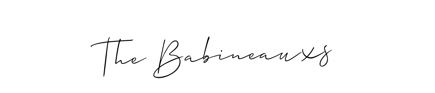 Make a beautiful signature design for name The Babineauxs. Use this online signature maker to create a handwritten signature for free. The Babineauxs signature style 2 images and pictures png