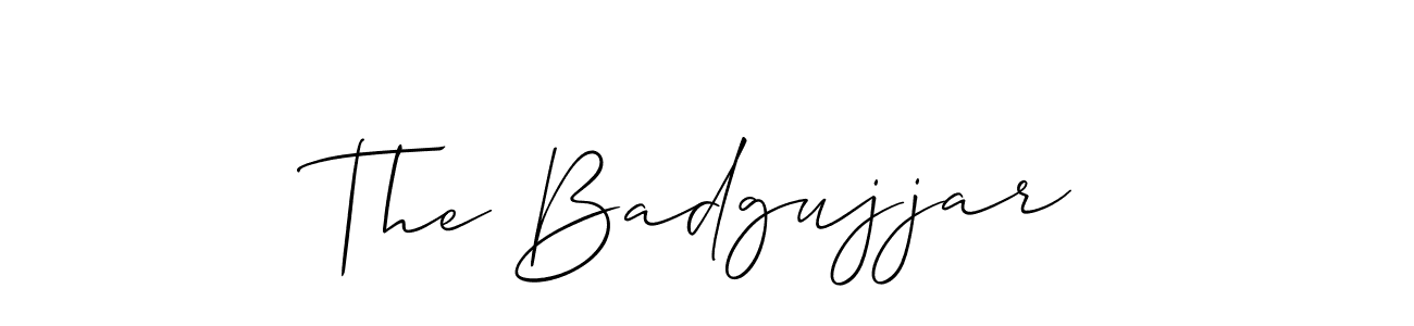 Similarly Allison_Script is the best handwritten signature design. Signature creator online .You can use it as an online autograph creator for name The Badgujjar. The Badgujjar signature style 2 images and pictures png