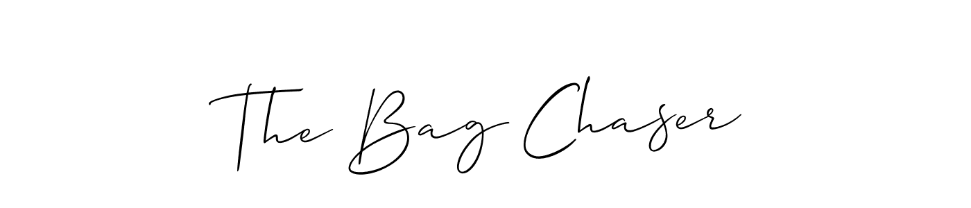 Make a beautiful signature design for name The Bag Chaser. With this signature (Allison_Script) style, you can create a handwritten signature for free. The Bag Chaser signature style 2 images and pictures png