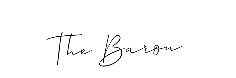 Also we have The Baron name is the best signature style. Create professional handwritten signature collection using Allison_Script autograph style. The Baron signature style 2 images and pictures png