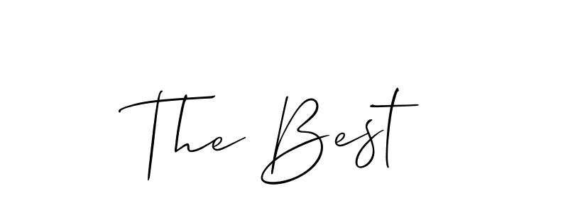 Create a beautiful signature design for name The Best. With this signature (Allison_Script) fonts, you can make a handwritten signature for free. The Best signature style 2 images and pictures png