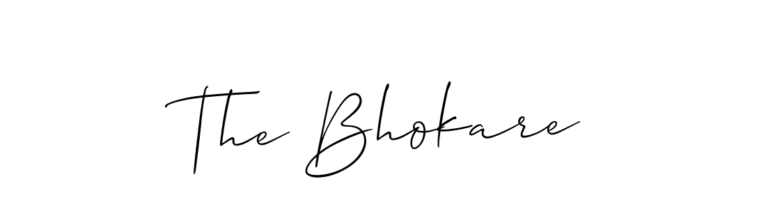 You should practise on your own different ways (Allison_Script) to write your name (The Bhokare) in signature. don't let someone else do it for you. The Bhokare signature style 2 images and pictures png