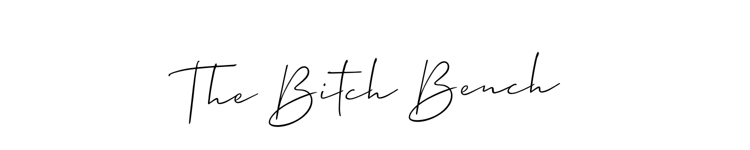 Once you've used our free online signature maker to create your best signature Allison_Script style, it's time to enjoy all of the benefits that The Bitch Bench name signing documents. The Bitch Bench signature style 2 images and pictures png