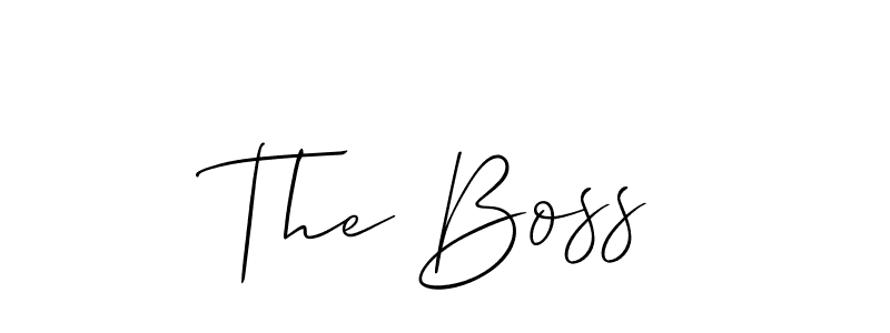 Make a beautiful signature design for name The Boss. With this signature (Allison_Script) style, you can create a handwritten signature for free. The Boss signature style 2 images and pictures png