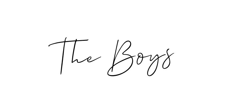 The Boys stylish signature style. Best Handwritten Sign (Allison_Script) for my name. Handwritten Signature Collection Ideas for my name The Boys. The Boys signature style 2 images and pictures png