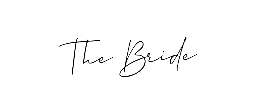 Similarly Allison_Script is the best handwritten signature design. Signature creator online .You can use it as an online autograph creator for name The Bride. The Bride signature style 2 images and pictures png