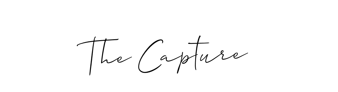 How to make The Capture signature? Allison_Script is a professional autograph style. Create handwritten signature for The Capture name. The Capture signature style 2 images and pictures png