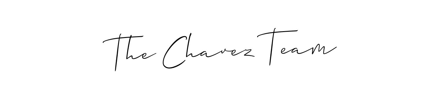 How to Draw The Chavez Team signature style? Allison_Script is a latest design signature styles for name The Chavez Team. The Chavez Team signature style 2 images and pictures png