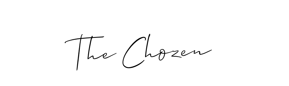 Make a short The Chozen signature style. Manage your documents anywhere anytime using Allison_Script. Create and add eSignatures, submit forms, share and send files easily. The Chozen signature style 2 images and pictures png