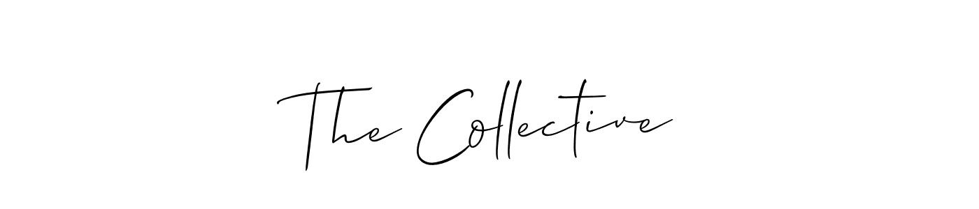 if you are searching for the best signature style for your name The Collective. so please give up your signature search. here we have designed multiple signature styles  using Allison_Script. The Collective signature style 2 images and pictures png
