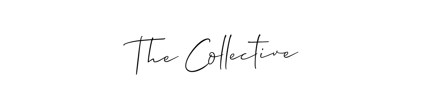 if you are searching for the best signature style for your name The Collective. so please give up your signature search. here we have designed multiple signature styles  using Allison_Script. The Collective signature style 2 images and pictures png