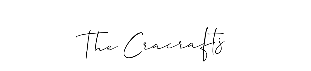 Design your own signature with our free online signature maker. With this signature software, you can create a handwritten (Allison_Script) signature for name The Cracrafts. The Cracrafts signature style 2 images and pictures png