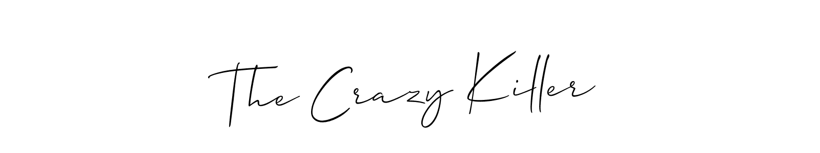 How to Draw The Crazy Killer signature style? Allison_Script is a latest design signature styles for name The Crazy Killer. The Crazy Killer signature style 2 images and pictures png