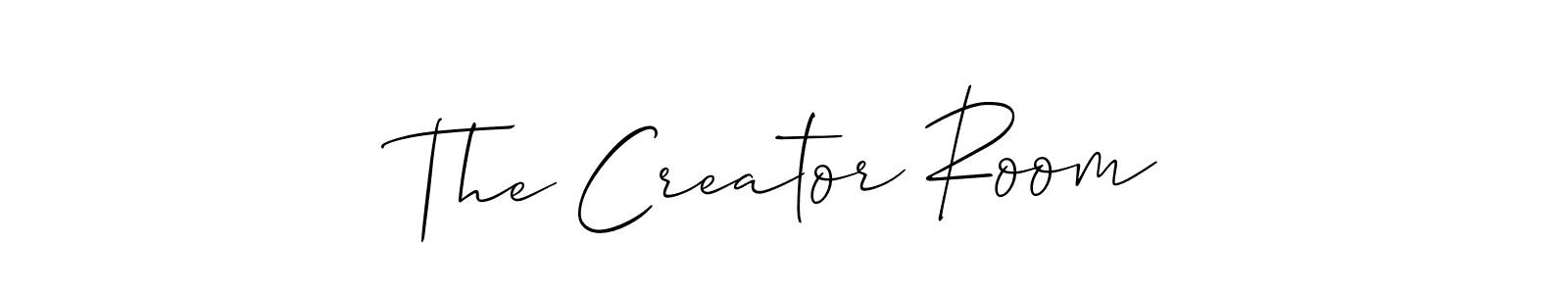 Design your own signature with our free online signature maker. With this signature software, you can create a handwritten (Allison_Script) signature for name The Creator Room. The Creator Room signature style 2 images and pictures png