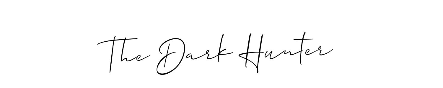 How to make The Dark Hunter name signature. Use Allison_Script style for creating short signs online. This is the latest handwritten sign. The Dark Hunter signature style 2 images and pictures png