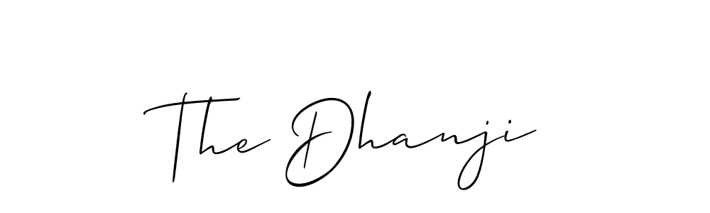 Also You can easily find your signature by using the search form. We will create The Dhanji name handwritten signature images for you free of cost using Allison_Script sign style. The Dhanji signature style 2 images and pictures png