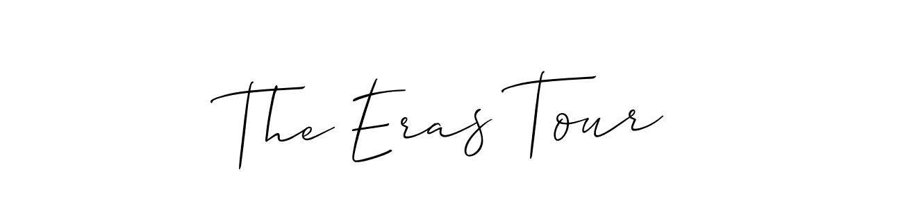 Create a beautiful signature design for name The Eras Tour. With this signature (Allison_Script) fonts, you can make a handwritten signature for free. The Eras Tour signature style 2 images and pictures png