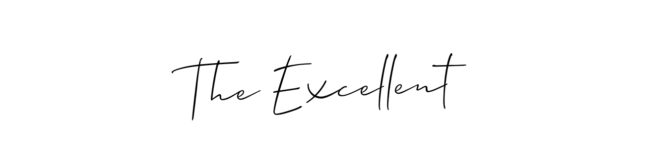 Create a beautiful signature design for name The Excellent. With this signature (Allison_Script) fonts, you can make a handwritten signature for free. The Excellent signature style 2 images and pictures png