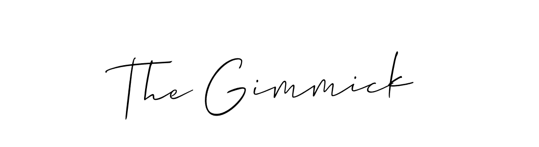 The best way (Allison_Script) to make a short signature is to pick only two or three words in your name. The name The Gimmick include a total of six letters. For converting this name. The Gimmick signature style 2 images and pictures png