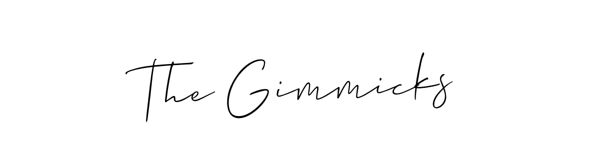 You should practise on your own different ways (Allison_Script) to write your name (The Gimmicks) in signature. don't let someone else do it for you. The Gimmicks signature style 2 images and pictures png