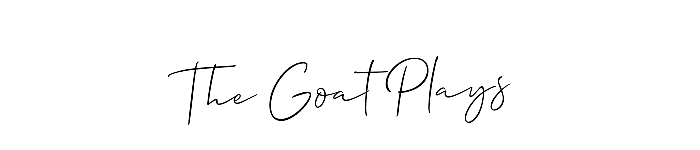 Here are the top 10 professional signature styles for the name The Goat Plays. These are the best autograph styles you can use for your name. The Goat Plays signature style 2 images and pictures png