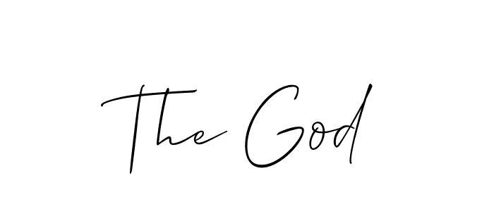 Make a short The God signature style. Manage your documents anywhere anytime using Allison_Script. Create and add eSignatures, submit forms, share and send files easily. The God signature style 2 images and pictures png