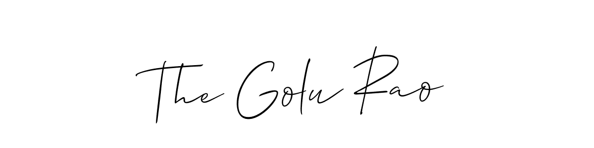 Also You can easily find your signature by using the search form. We will create The Golu Rao name handwritten signature images for you free of cost using Allison_Script sign style. The Golu Rao signature style 2 images and pictures png