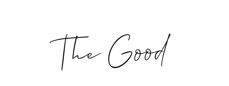 Use a signature maker to create a handwritten signature online. With this signature software, you can design (Allison_Script) your own signature for name The Good. The Good signature style 2 images and pictures png