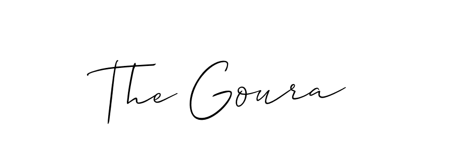 The Goura stylish signature style. Best Handwritten Sign (Allison_Script) for my name. Handwritten Signature Collection Ideas for my name The Goura. The Goura signature style 2 images and pictures png