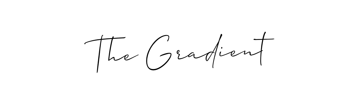 Create a beautiful signature design for name The Gradient. With this signature (Allison_Script) fonts, you can make a handwritten signature for free. The Gradient signature style 2 images and pictures png