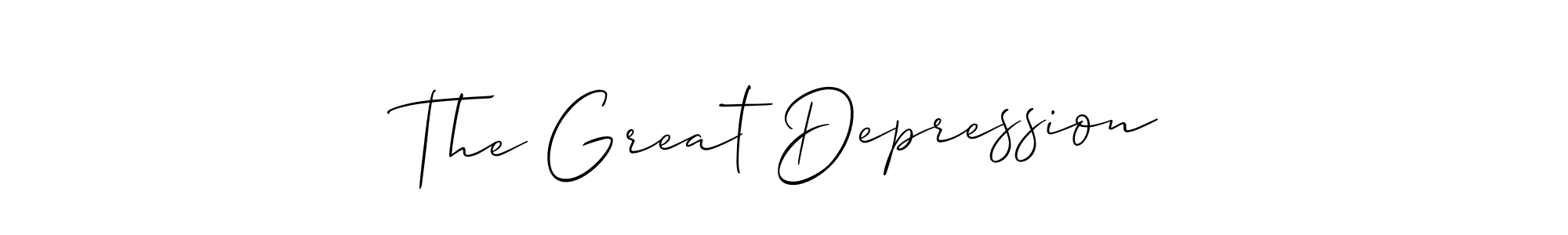 Make a beautiful signature design for name The Great Depression. Use this online signature maker to create a handwritten signature for free. The Great Depression signature style 2 images and pictures png