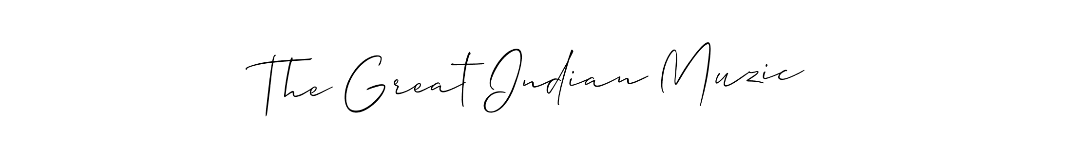 This is the best signature style for the The Great Indian Muzic name. Also you like these signature font (Allison_Script). Mix name signature. The Great Indian Muzic signature style 2 images and pictures png
