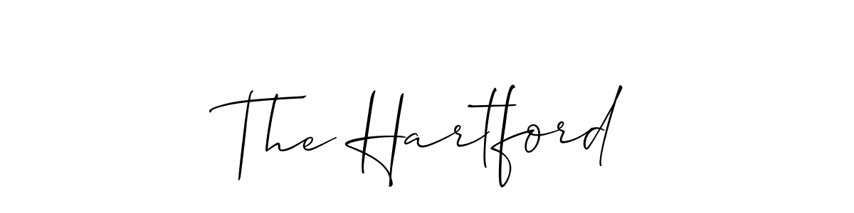 Use a signature maker to create a handwritten signature online. With this signature software, you can design (Allison_Script) your own signature for name The Hartford. The Hartford signature style 2 images and pictures png