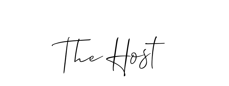 Also You can easily find your signature by using the search form. We will create The Host name handwritten signature images for you free of cost using Allison_Script sign style. The Host signature style 2 images and pictures png