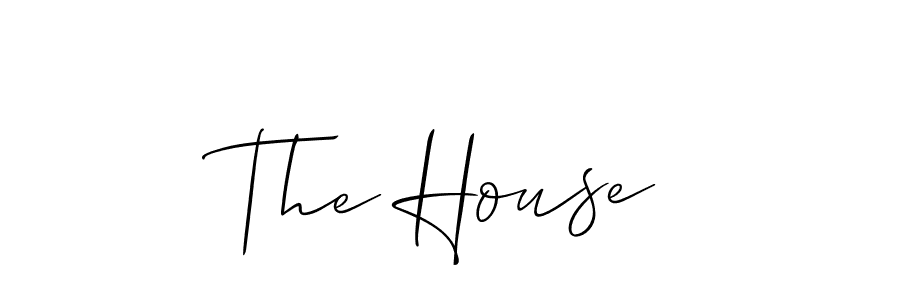 Make a beautiful signature design for name The House. Use this online signature maker to create a handwritten signature for free. The House signature style 2 images and pictures png