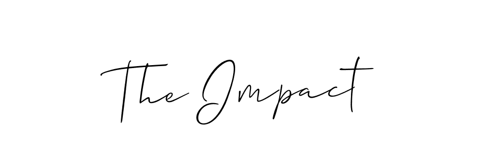 Also You can easily find your signature by using the search form. We will create The Impact name handwritten signature images for you free of cost using Allison_Script sign style. The Impact signature style 2 images and pictures png
