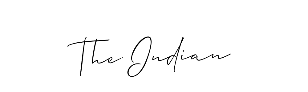 How to Draw The Indian signature style? Allison_Script is a latest design signature styles for name The Indian. The Indian signature style 2 images and pictures png