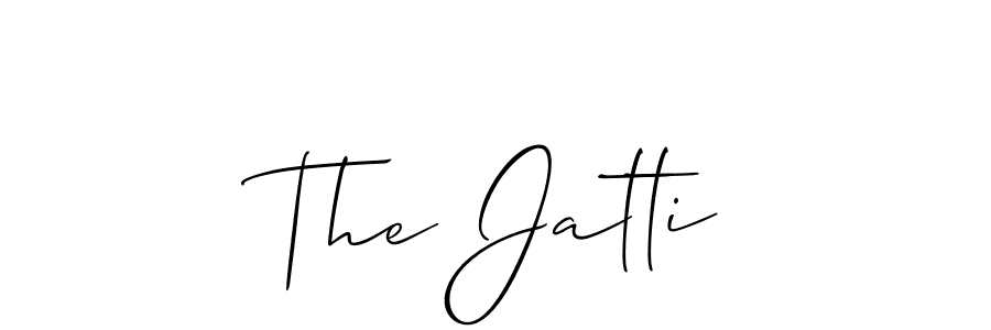 Make a beautiful signature design for name The Jatti. With this signature (Allison_Script) style, you can create a handwritten signature for free. The Jatti signature style 2 images and pictures png