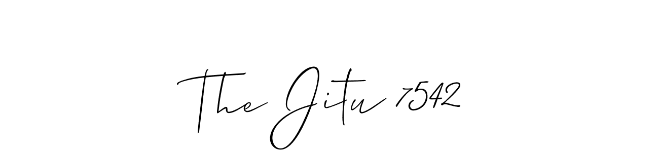 if you are searching for the best signature style for your name The Jitu 7542. so please give up your signature search. here we have designed multiple signature styles  using Allison_Script. The Jitu 7542 signature style 2 images and pictures png