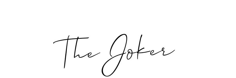 The Joker stylish signature style. Best Handwritten Sign (Allison_Script) for my name. Handwritten Signature Collection Ideas for my name The Joker. The Joker signature style 2 images and pictures png