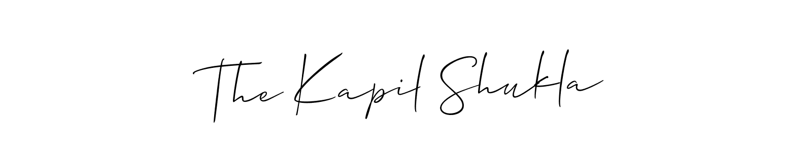 The Kapil Shukla stylish signature style. Best Handwritten Sign (Allison_Script) for my name. Handwritten Signature Collection Ideas for my name The Kapil Shukla. The Kapil Shukla signature style 2 images and pictures png
