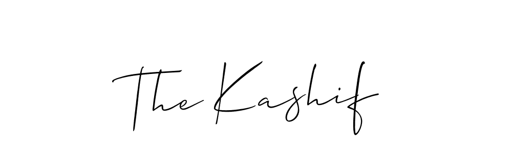 The best way (Allison_Script) to make a short signature is to pick only two or three words in your name. The name The Kashif include a total of six letters. For converting this name. The Kashif signature style 2 images and pictures png