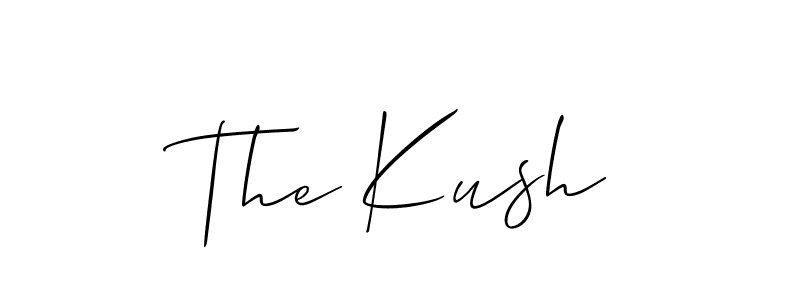 if you are searching for the best signature style for your name The Kush. so please give up your signature search. here we have designed multiple signature styles  using Allison_Script. The Kush signature style 2 images and pictures png