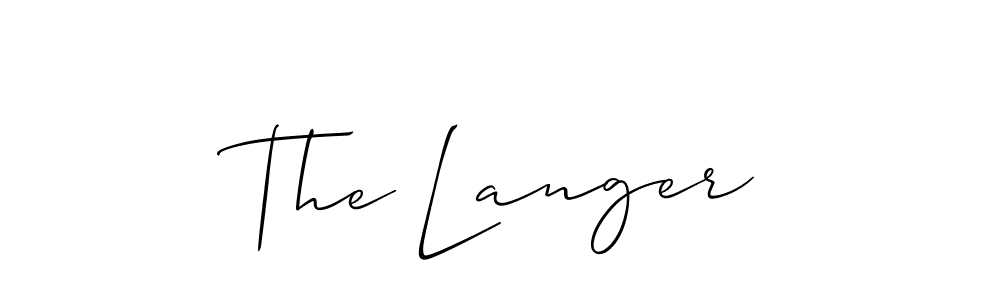 Make a beautiful signature design for name The Langer. Use this online signature maker to create a handwritten signature for free. The Langer signature style 2 images and pictures png