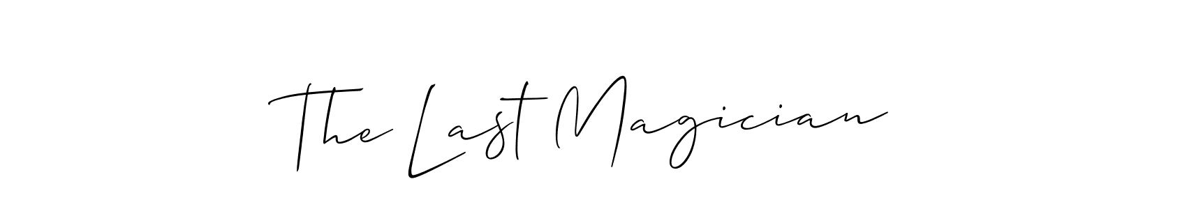 Allison_Script is a professional signature style that is perfect for those who want to add a touch of class to their signature. It is also a great choice for those who want to make their signature more unique. Get The Last Magician name to fancy signature for free. The Last Magician signature style 2 images and pictures png