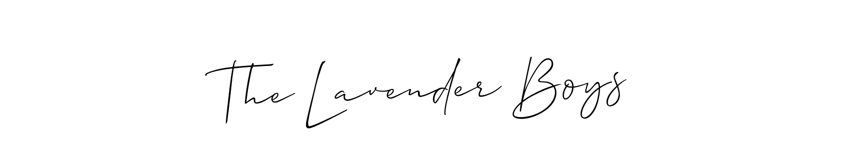 Make a beautiful signature design for name The Lavender Boys. Use this online signature maker to create a handwritten signature for free. The Lavender Boys signature style 2 images and pictures png
