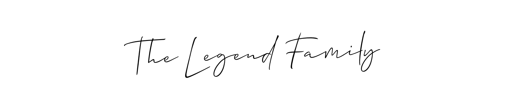 The Legend Family stylish signature style. Best Handwritten Sign (Allison_Script) for my name. Handwritten Signature Collection Ideas for my name The Legend Family. The Legend Family signature style 2 images and pictures png