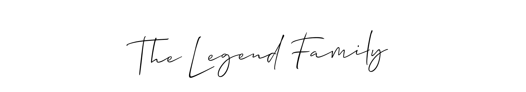 The Legend Family stylish signature style. Best Handwritten Sign (Allison_Script) for my name. Handwritten Signature Collection Ideas for my name The Legend Family. The Legend Family signature style 2 images and pictures png