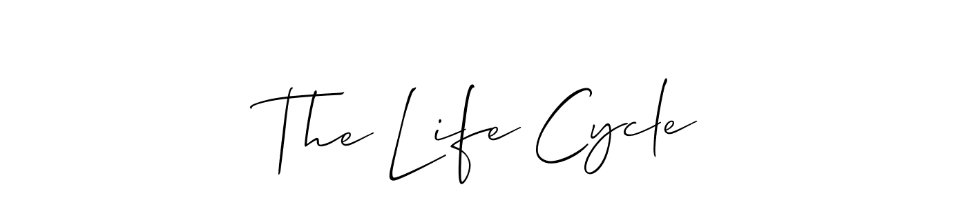 Also we have The Life Cycle name is the best signature style. Create professional handwritten signature collection using Allison_Script autograph style. The Life Cycle signature style 2 images and pictures png